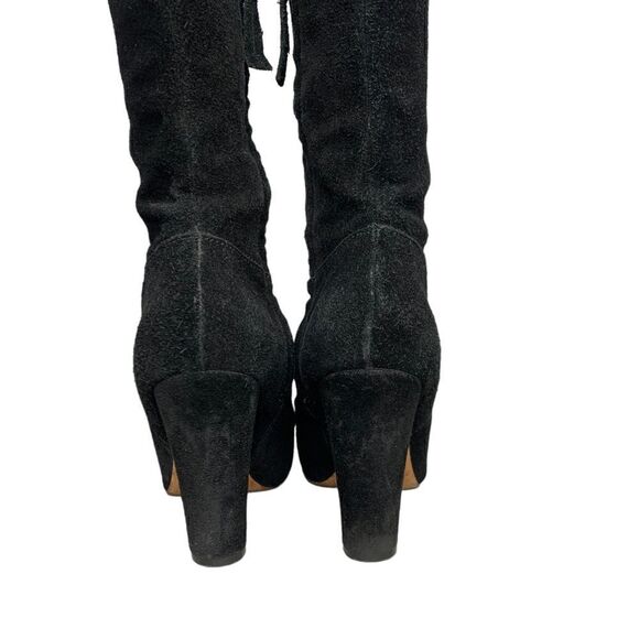 Joan and David Sterla Black Suede Knee High Boots | Size 8 - Picture 6 of 10